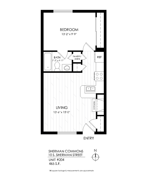 10 S. Sherman Street Studio-2 Beds Apartment for Rent - Photo Gallery 14